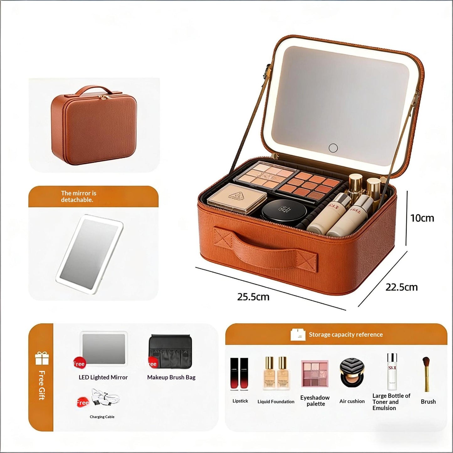Spacious Travel Makeup Bag — Your Ultimate Cosmetic Organizer