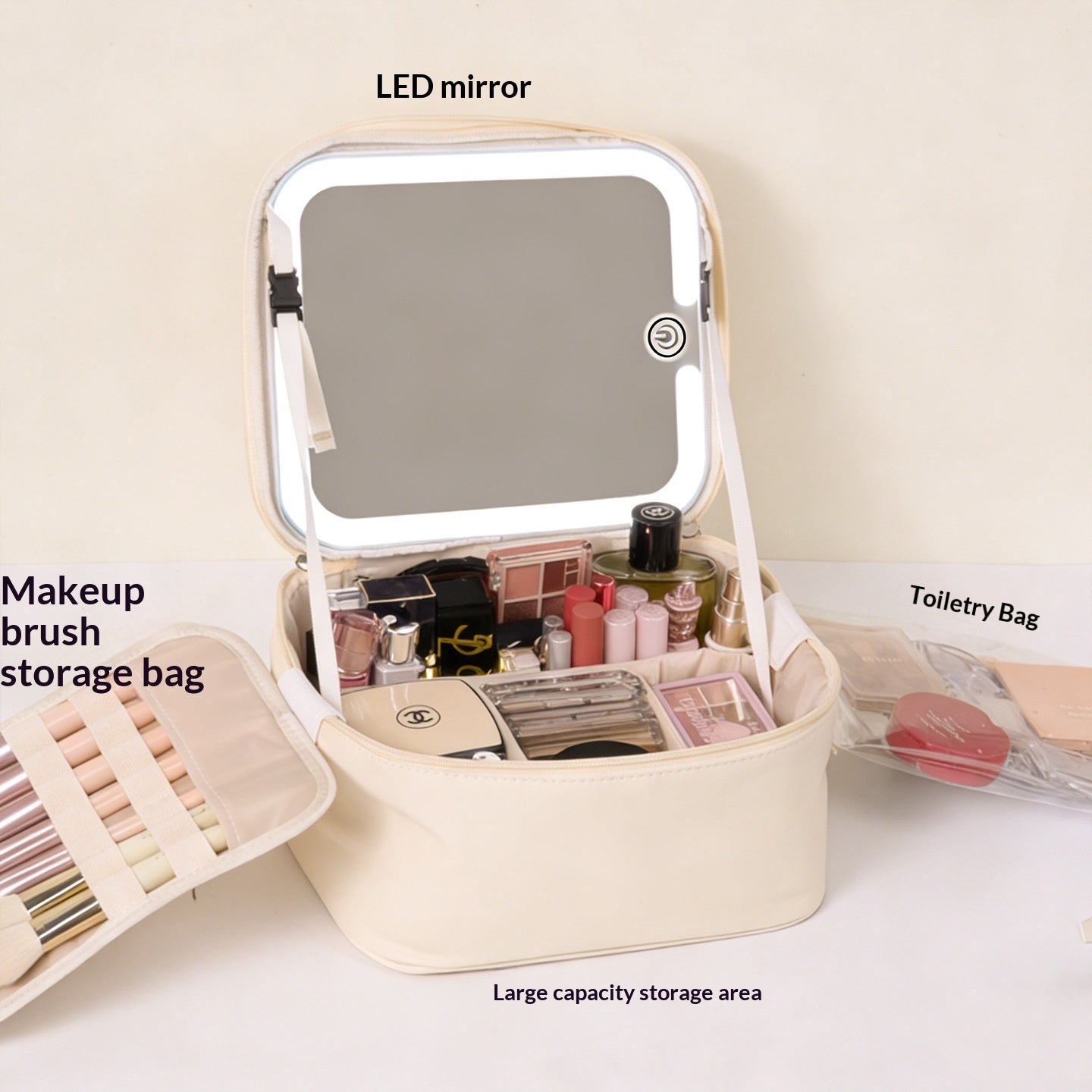 Spacious Travel Makeup Bag — Your Ultimate Cosmetic Organizer