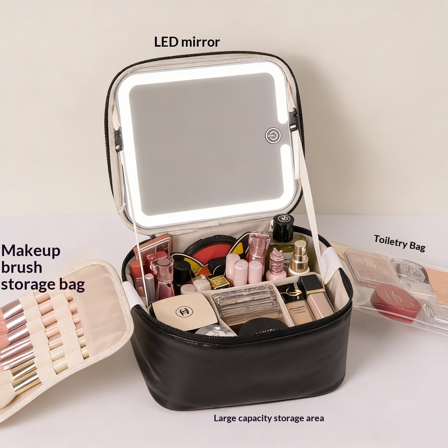 Spacious Travel Makeup Bag — Your Ultimate Cosmetic Organizer