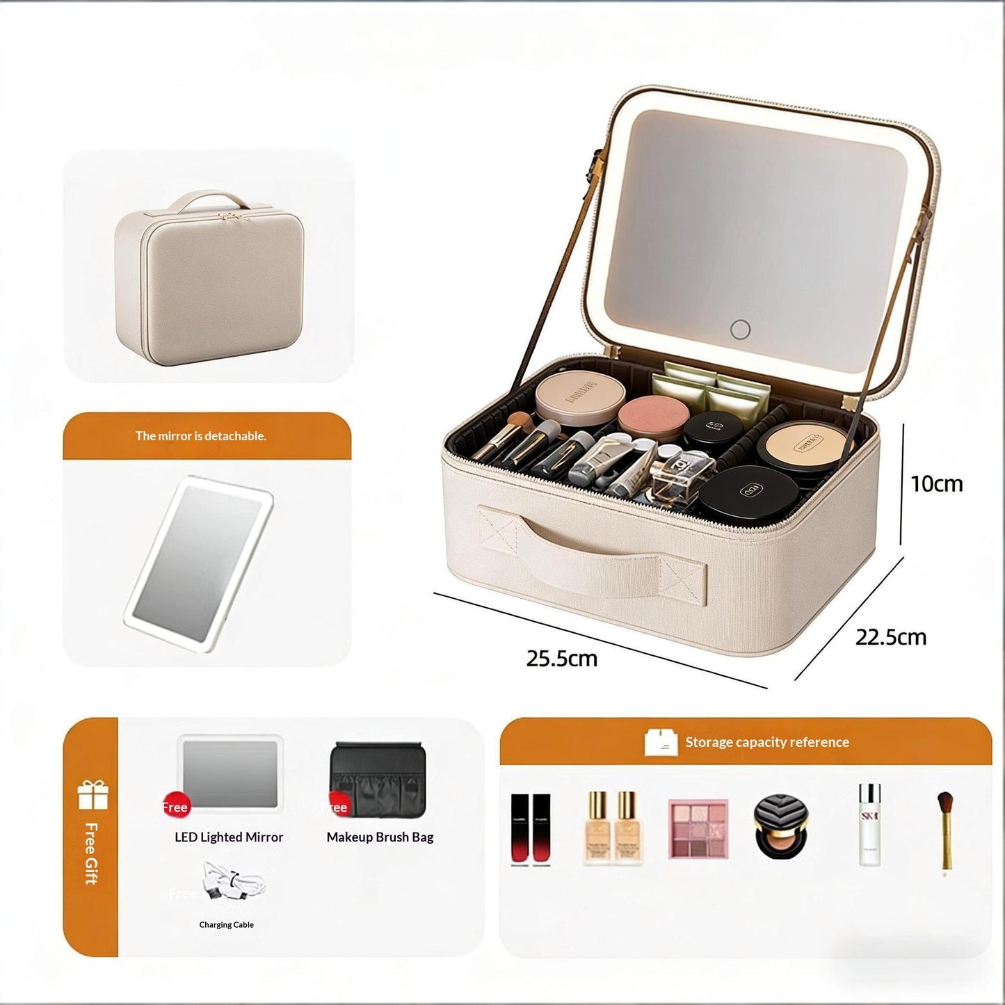 Spacious Travel Makeup Bag — Your Ultimate Cosmetic Organizer