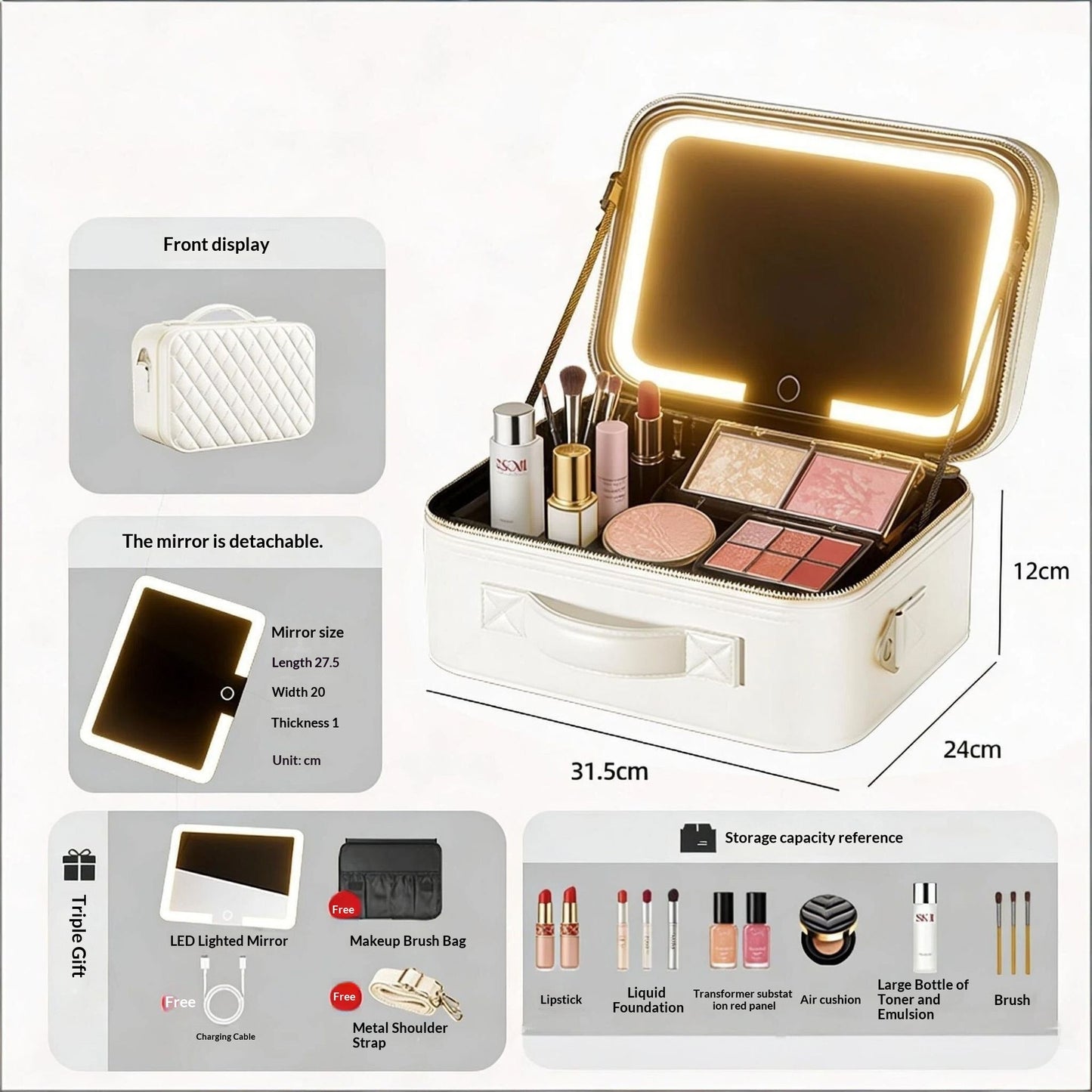 Spacious Travel Makeup Bag — Your Ultimate Cosmetic Organizer